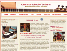 Tablet Screenshot of americanschooloflutherie.com